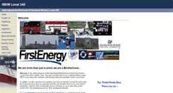 Desktop Screenshot of ibew245.com